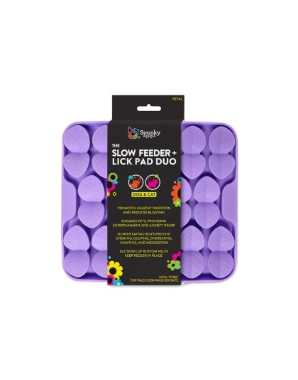 Spunkypup Slow Feeder & Lick Pad Duo Petal One Size