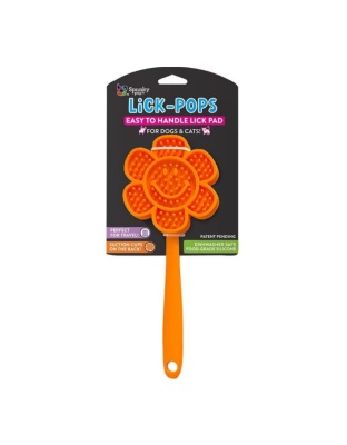 Spunkypup Lick Pops Lick Pad Spatula Smallile Flower