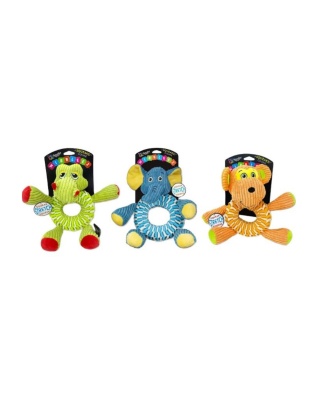 Spunkypup Wibbleez Round Combo Plush Tug Toy One Size