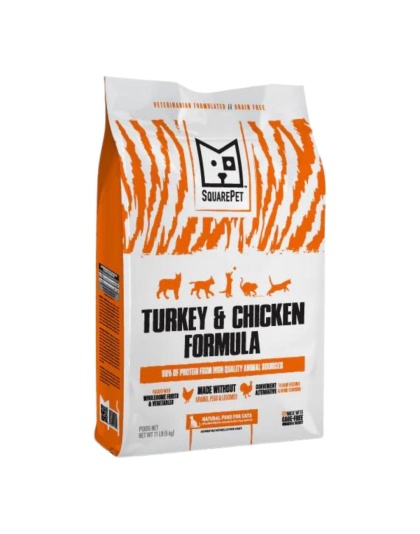 SquarePet Cat Turkey Chicken 11Lb