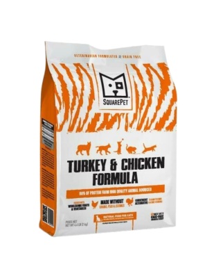 SquarePet Cat Turkey Chicken 4.4Lb