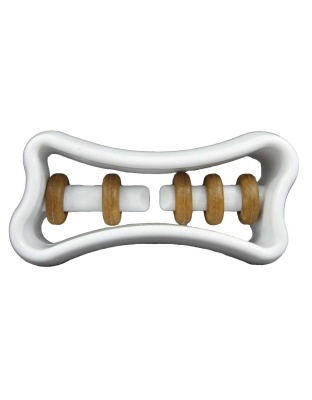 Starmark Treat Ringer Dog Toy Bone White 1ea/One Size