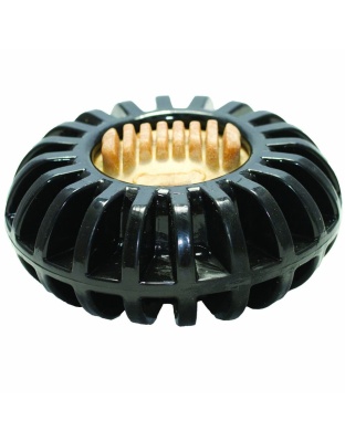 Starmark Dog Toy Treat Wheeler Black 1ea/MD, 3.5 in