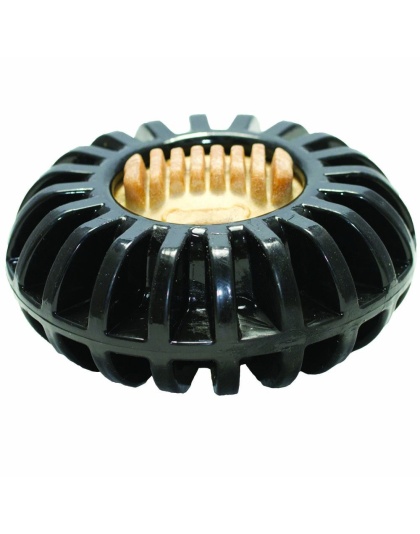 Starmark Dog Toy Treat Wheeler Black 1ea/MD, 3.5 in