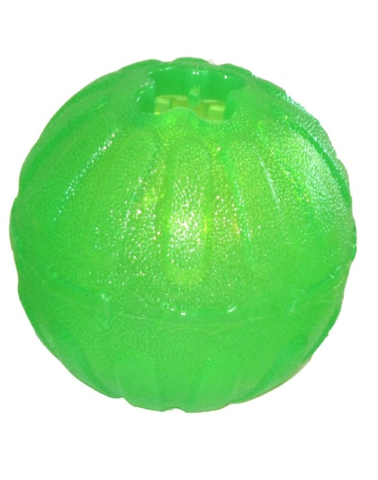 Starmark Fun Ball Dog Toy Green 1ea/MD, 2.75 in