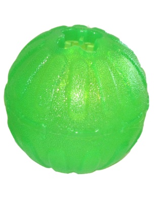 Starmark Fun Ball Dog Toy Green 1ea/MD/LG, 3.25 in
