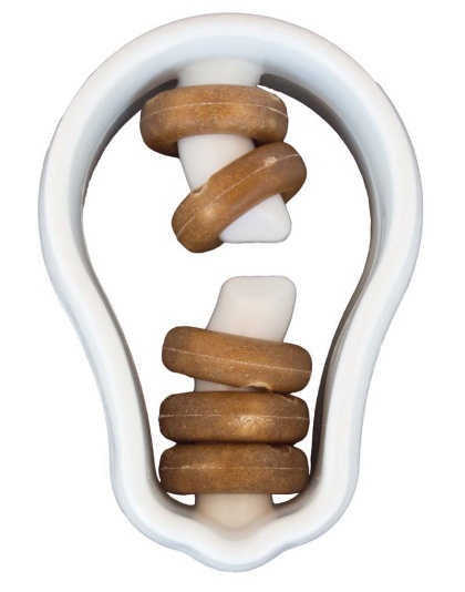 Starmark Treat Ringer Dog Toy Lightbulb White 1ea/One Size