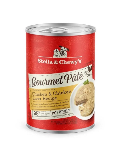 Stella and  Chewys Dog Gourmet Pate Chicken & Chicken Liver 12.5oz. (Case of 12)