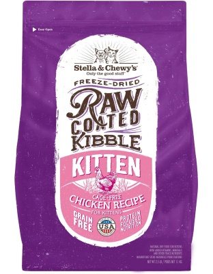 Stella and Chewys Cat Raw Coated Kitten Cage Free Chicken 2.5Lb**