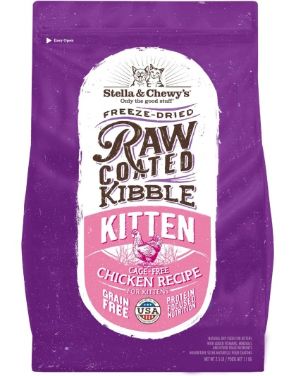Stella and Chewys Cat Raw Coated Kitten Cage Free Chicken 2.5Lb**