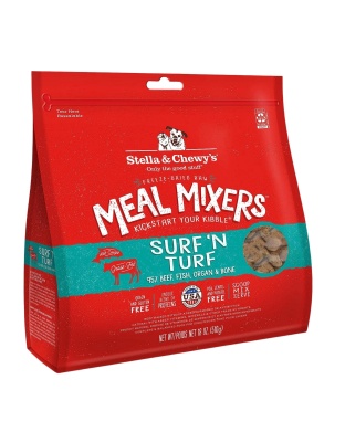 Stella and Chewys Dog Freeze-Dried Mixer Surf and Turf 18oz.