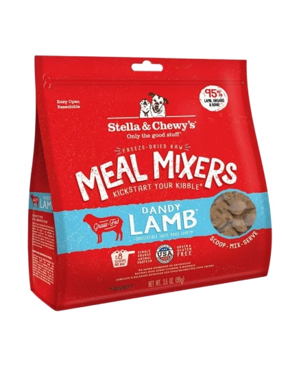 Stella and Chewys Dog Freeze-Dried Tantalizing Lamb Meal Mixers 35oz.