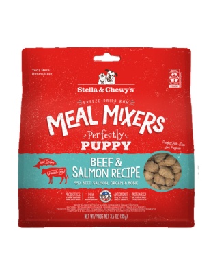 Stella and Chewys  Dog Freeze-Dried Mixer Puppy Beef and Salmon 3.5oz.