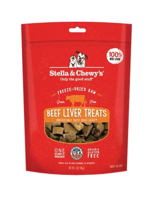 Stella And Chewys Dog Freeze-Dried Treat Beef Liver 3oz.