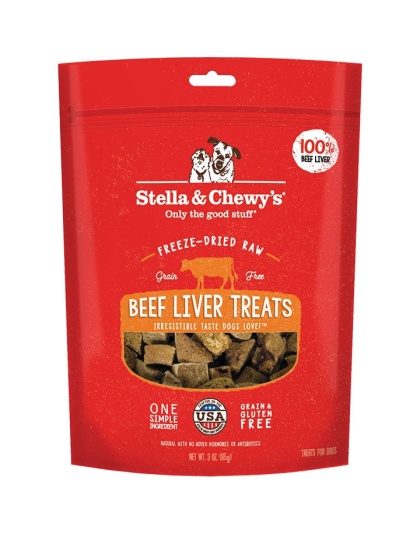 Stella And Chewys Dog Freeze-Dried Treat Beef Liver 3oz.