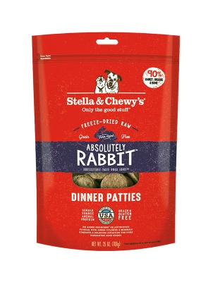 Stella And Chewys Dog Freeze-Dried Dinner Patties Rabbit 25 oz.