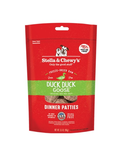 Stella And Chewys Dog Freeze-Dried Duck Dinner Patties 5.5oz.