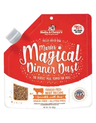 Stella And Chewys Dog Freeze-Dried Maries Magical Dinner Dust Beef 7oz.