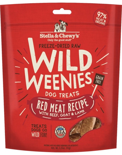 Stella And Chewys Dog Freeze Dried Weenie Red Meat 3.25 oz.