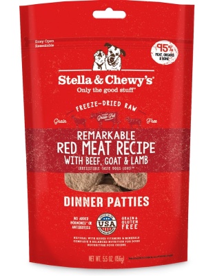 Stella and Chewys Dog Freeze Dried Dinner Red Meat 14 oz.