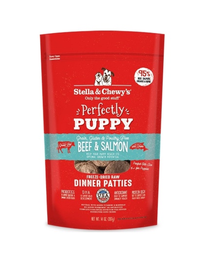 Stella and Chewys Dog Freeze Dried Puppy Beef Salmon 14 oz.