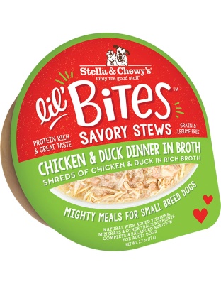 Stella and Chewys Dog Lil Bites Savory Stew Chicken And Duck 2.7oz. (Case of 12)