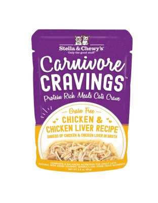 Stella and Chewys Carnivore Cravings Chicken and Chicken Liver Recipe 2.8oz. (Case of 24)