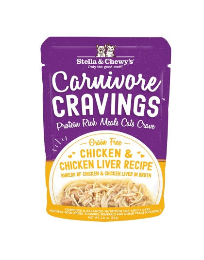 Stella and Chewys Carnivore Cravings Chicken and Chicken Liver Recipe 2.8oz. (Case of 24)