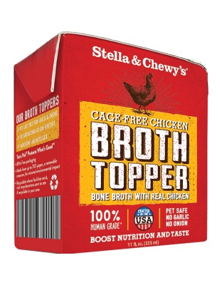 Stella and Chewys Dog Broth Topper Chicken 11oz. (Case of 12)