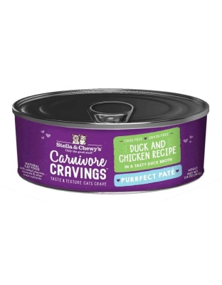 Stella and Chewys Cat Carnivore Cravings Pate Duck and Chicken 2.8oz. (Case of 24)