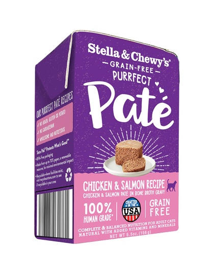 Stella and Chewys Cat Purrfect Pate Chicken and Salmon 5.5oz. (Case of 12)