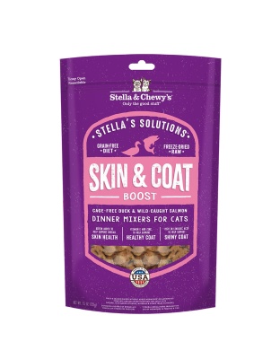 Stella and Chewys Solutions Skin and Coat Boost Freeze-Dried Duck 7.5oz.