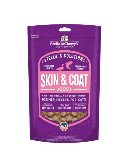 Stella and Chewys Solutions Skin and Coat Boost Freeze-Dried Duck 7.5oz.