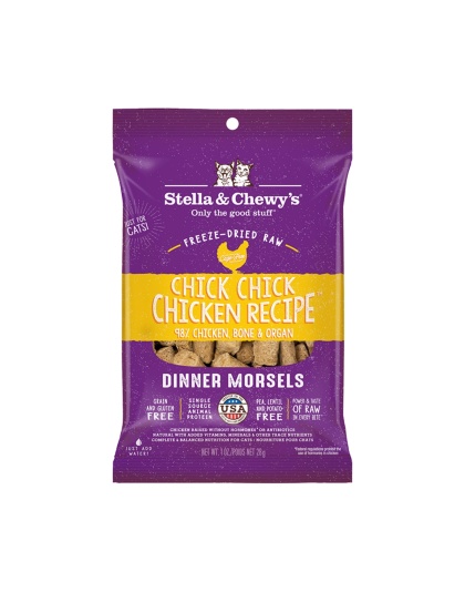 Stella & Chewys Cat Freeze Dried Dinner Morsels Chicken 1oz. (Case of 8)