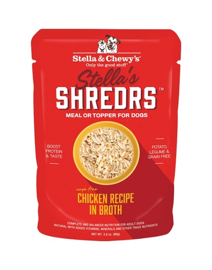 Stella and Chewys Dog Shredrs Chicken 2.8oz. (Case of 24)