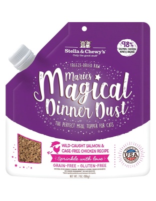 Stella And Chewys Cat Freeze-Dried Marie Magical Dinner Dust Salmon 7oz.
