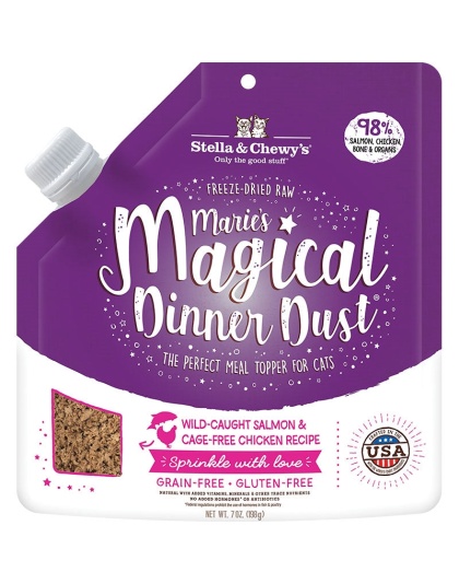 Stella And Chewys Cat Freeze-Dried Marie Magical Dinner Dust Salmon 7oz.