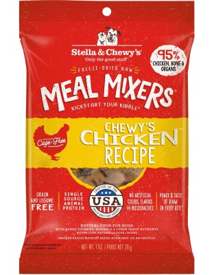 Stella And Chewys Dog Freeze-Dried Meal Mixer Chewys Chicken 1oz. (Case Of 8)