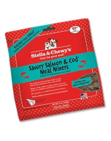 Stella And Chewys Dog Freeze-Dried Salmon And Cod Mixers 18oz.