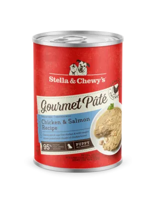 Stella And Chewys Dog Gourmet Pate Puppy Chicken And Salmon 12.5oz. (Case of 12)