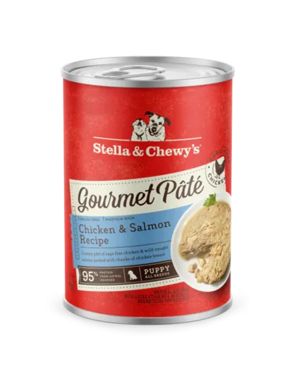 Stella And Chewys Dog Gourmet Pate Puppy Chicken And Salmon 12.5oz. (Case of 12)