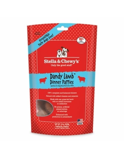 Stella And Chewys Freeze Dried Dog Food Lamb Dinner Patties 14 oz.