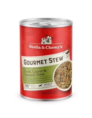 Stella and Chewys Dog Gourmet Stew Duck; Carrot And Spinach 12.5oz. (Case of 12)