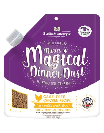 Stella And Chewys Cat Freeze-Dried Marie Magical Dinner Dust Chicken 7oz.