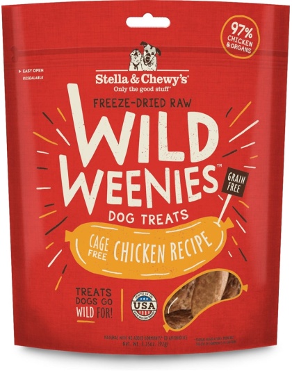 Stella And Chewys Dog Freeze Dried Weenie Chicken 3.25 oz.
