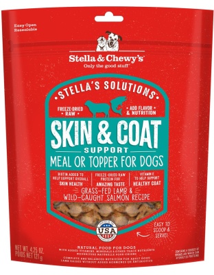 Stella And Chewys Dog Solutions Skin And Coat Support Lamb And Salmon 4.25oz.