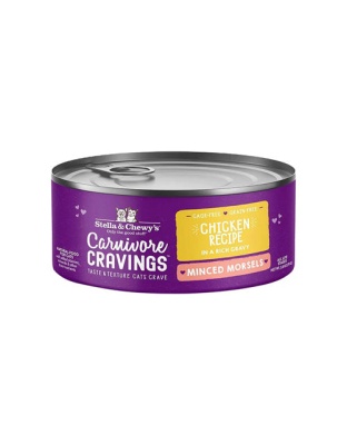 Stella and Chewys Cat Carnivore Cravings Minced Morsels Chicken 2.8oz. (Case of 24)