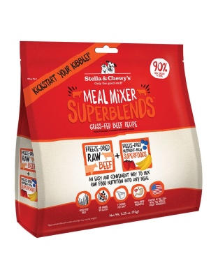 Stella And Chewys Dog Freeze-Dried Superblends Mixer Beef 3.25oz.