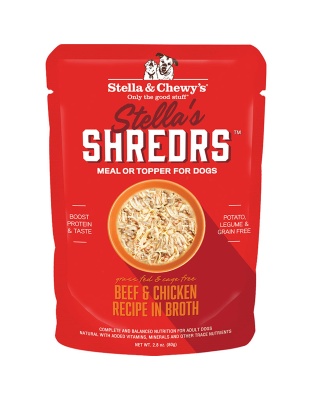 Stella and Chewys Dog Shredrs Beef And Chicken 2.8oz. (Case of 24)