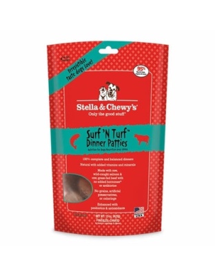 Stella And Chewys Dog Freeze-Dried Surf And Turf Patties 5.5oz.